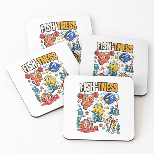 Item preview, Fish-Tness Funny Workout Fish Cartoon designed and sold by meesara.