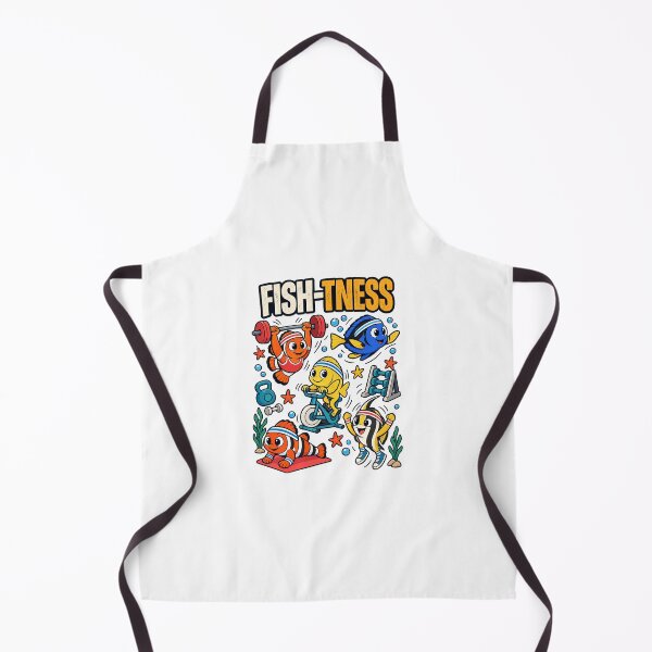 Item preview, Fish-Tness Funny Workout Fish Cartoon designed and sold by meesara.