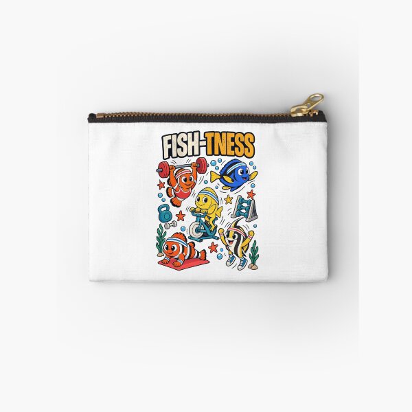 Item preview, Fish-Tness Funny Workout Fish Cartoon designed and sold by meesara.