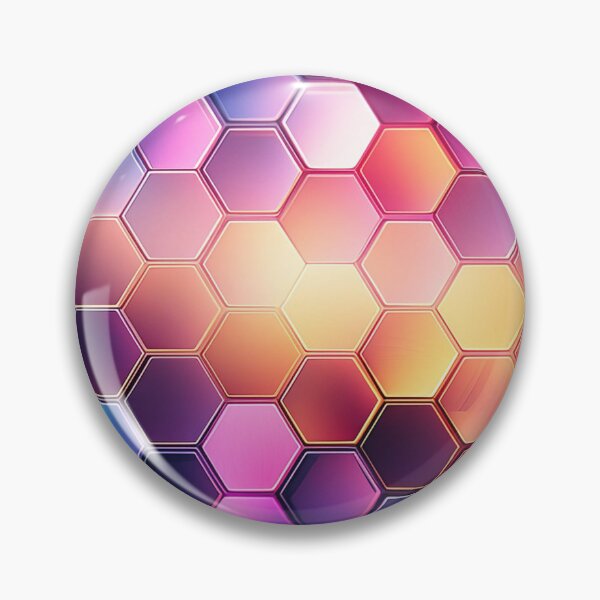 Item preview, Neon Hexagon Mosaic designed and sold by homydesign.
