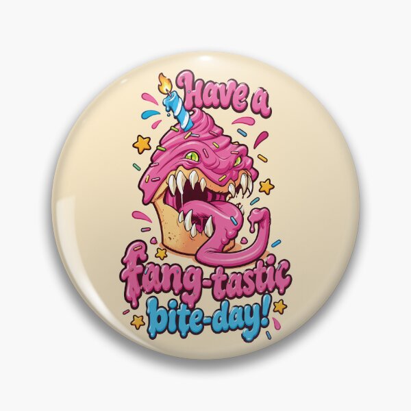 Item preview, Have a Fang-tastic Bite-Day! Monster Cupcake Birthday designed and sold by digijob.