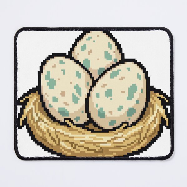 Item preview, Peahen Nest — Peacock Eggs Pixel Art designed and sold by PixelBrujeria.