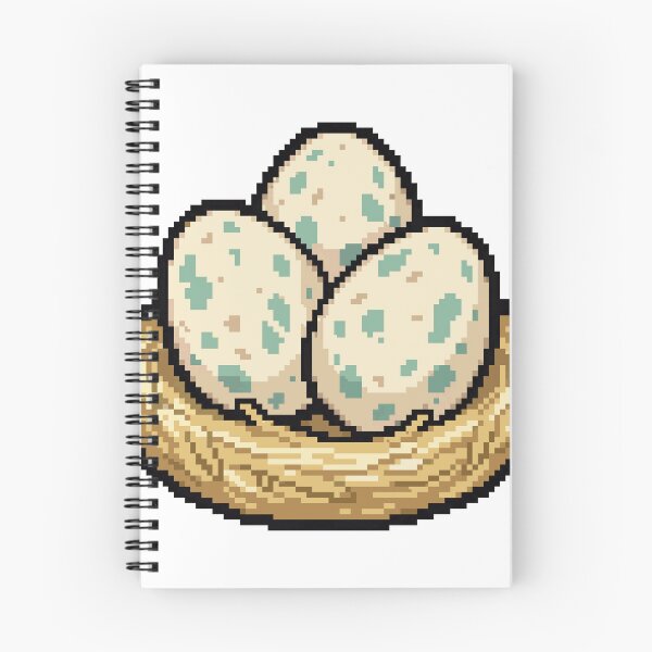 Item preview, Peahen Nest — Peacock Eggs Pixel Art designed and sold by PixelBrujeria.