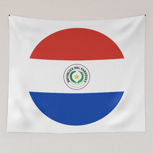 Aperçu de l'œuvre Drapeau circulaire du Paraguay PY créée et vendue par shitpostee.