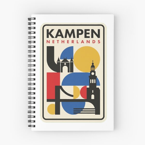 Item preview, Retro Kampen Bauhaus Geometric Skyline designed and sold by k3rstman1.