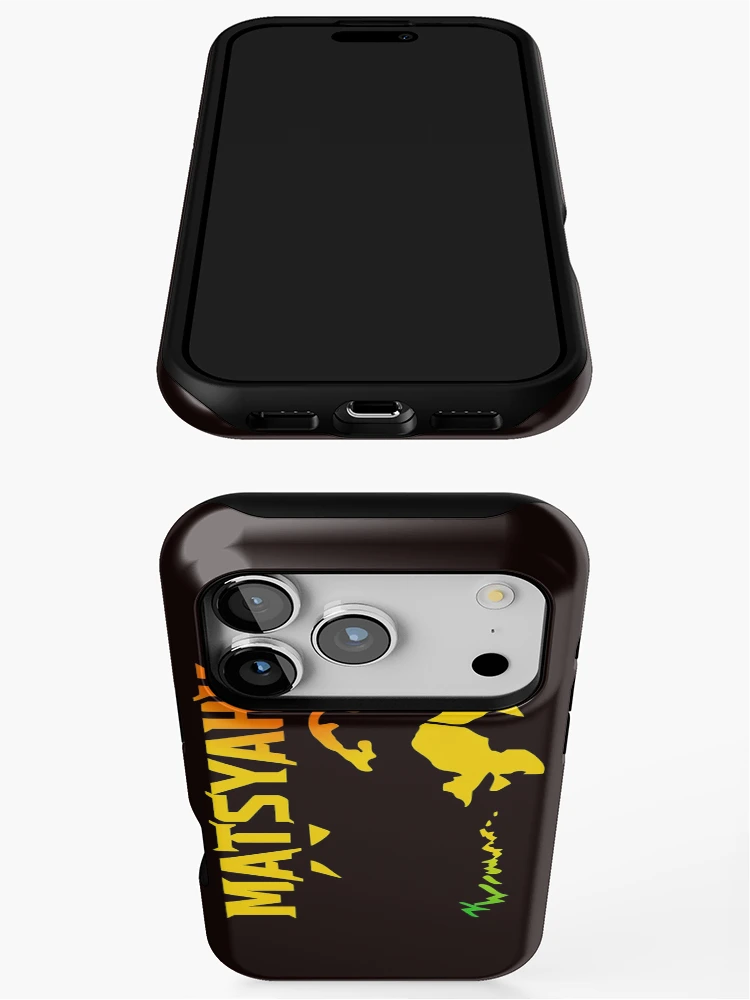 Thumbnail 3 of 4, iPhone Case, MATISYAHU Vertical Rasta Color Silhouette designed and sold by Patternisyours.