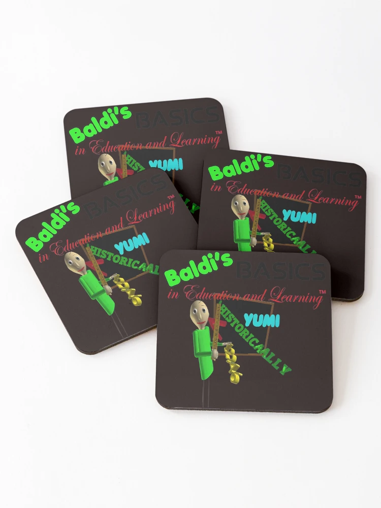 Thumbnail 1 of 5, Coasters (Set of 4), Baldi Basics Retro Math Game Logic designed and sold by Patternisyours.