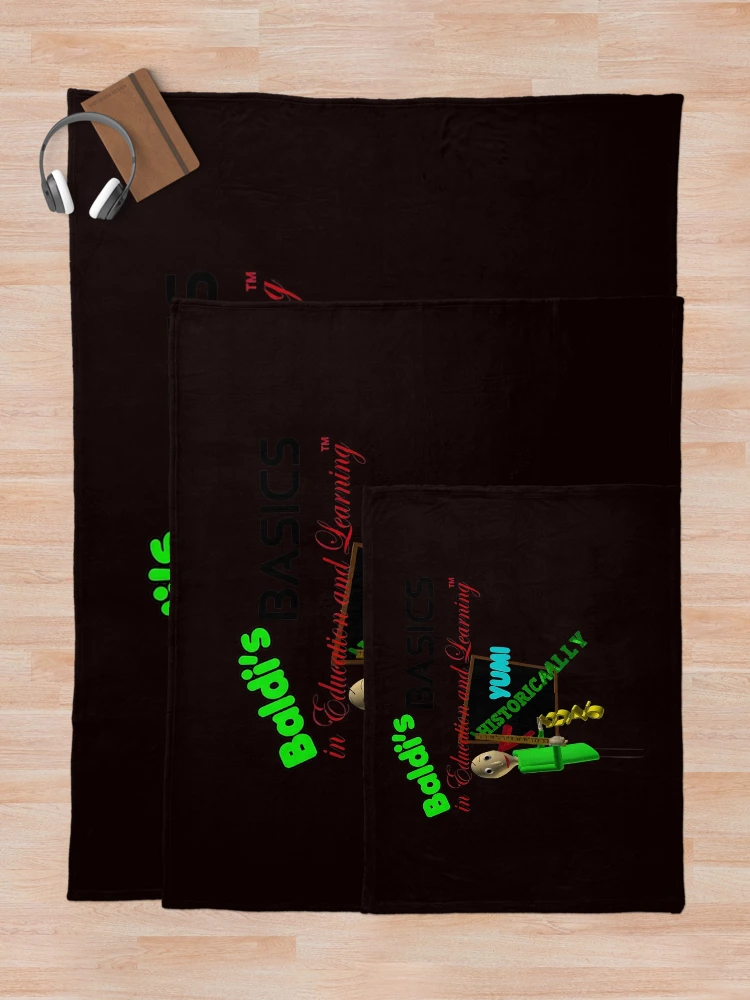 Thumbnail 5 of 6, Throw Blanket, Baldi Basics Retro Math Game Logic designed and sold by Patternisyours.