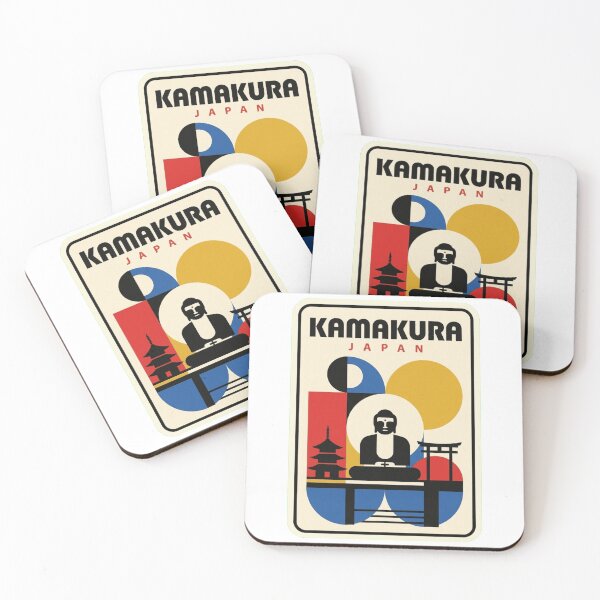 Item preview, Retro Kamakura Bauhaus Geometric Skyline designed and sold by k3rstman1.