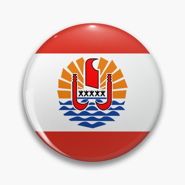 Item preview, French Polynesia Circle Flag PF designed and sold by shitpostee.