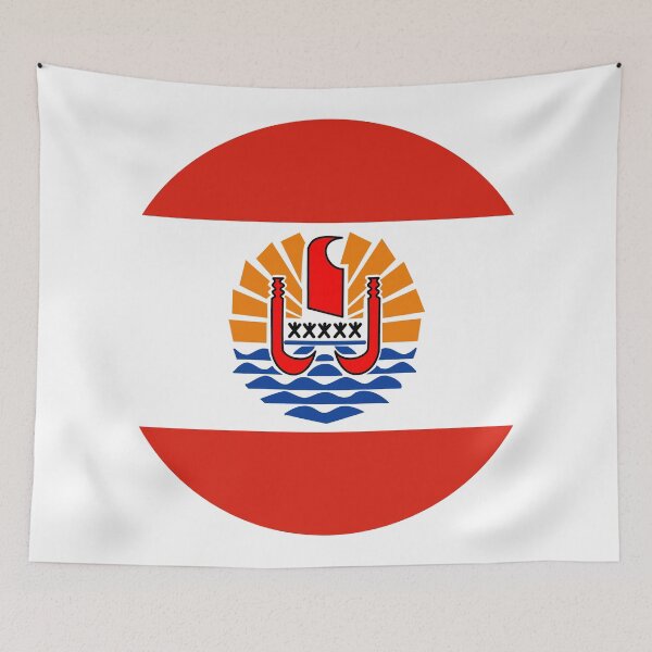 Item preview, French Polynesia Circle Flag PF designed and sold by shitpostee.