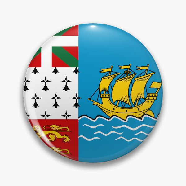 Item preview, Saint Pierre And Miquelon Circle Flag PM designed and sold by shitpostee.