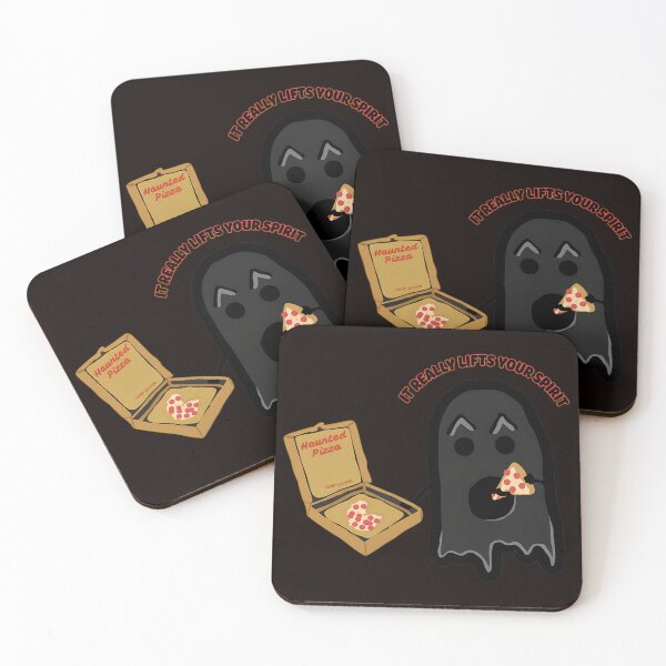 Item preview, Ghost Eating Pizza It Really Lifts Your Spirit designed and sold by CatiaStudio.