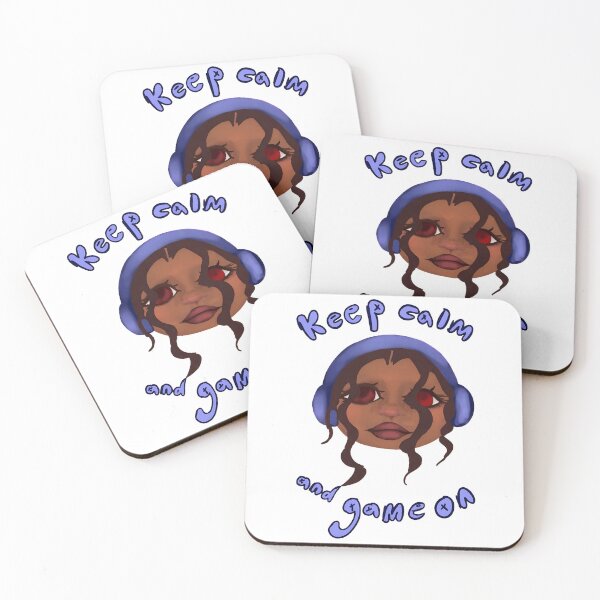 Item preview, Keep Calm And Game On Cute Gamer Girl Art designed and sold by azhetteleyezine.