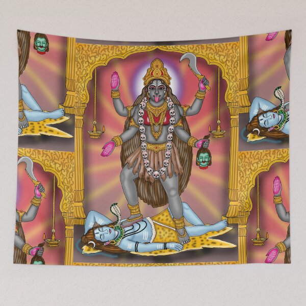 Item preview, Goddess Kali Digital Drawing | Hindu Goddess Artwork designed and sold by Harshit_Digital_Arts.