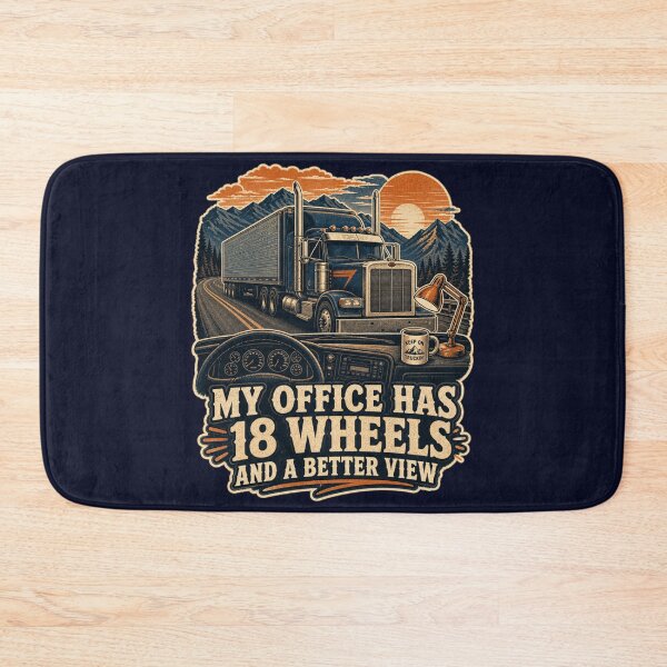 Item preview, My Office Has 18 Wheels And A Better View Shirt, Funny Truck Driver T-Shirt, Trucker Humor Tee, Trucker Gift Shirt, Vintage Semi Truck Graphic designed and sold by TshirtsLabs.