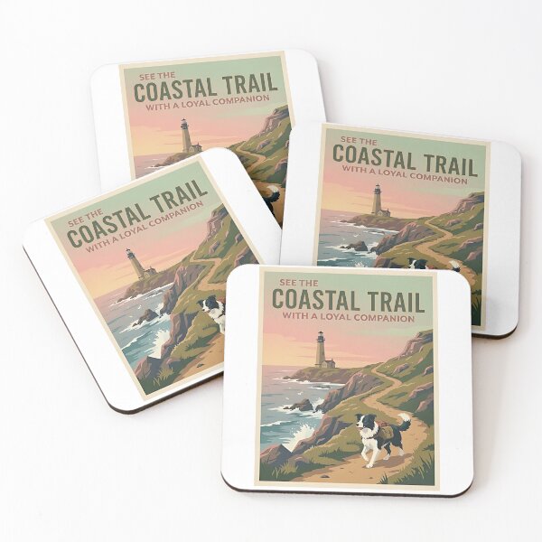 Item preview, Border Collie Lighthouse Hiker designed and sold by PictoVibe.