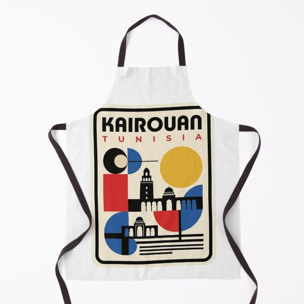 Aperçu de l'œuvre Skyline géométrique rétro de Kairouan Bauhaus créée et vendue par k3rstman1.