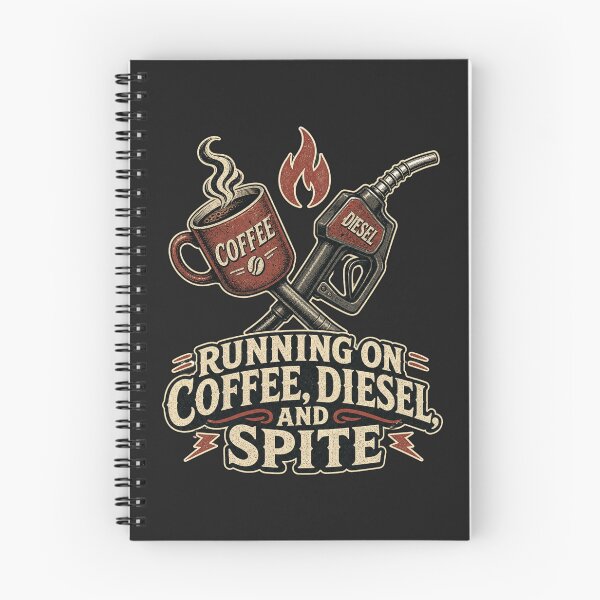 Item preview, Running On Coffee Diesel And Spite Shirt, Funny Truck Driver T-Shirt, Trucker Coffee Humor Tee, Trucker Gift Shirt, Vintage Diesel Graphic designed and sold by TshirtsLabs.