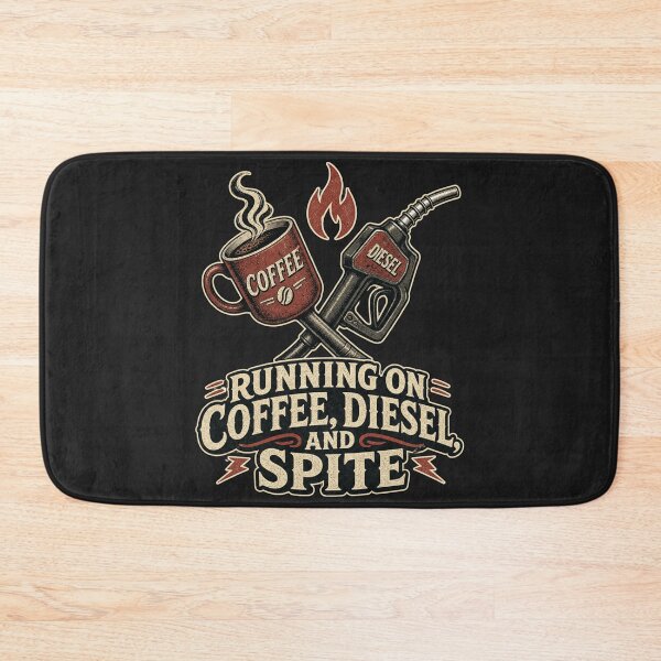 Item preview, Running On Coffee Diesel And Spite Shirt, Funny Truck Driver T-Shirt, Trucker Coffee Humor Tee, Trucker Gift Shirt, Vintage Diesel Graphic designed and sold by TshirtsLabs.