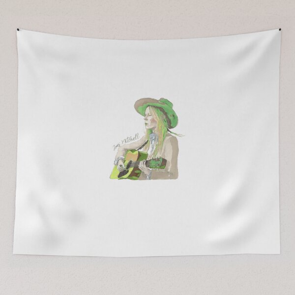 Item preview, Acoustic Folk Singer Guitarist Watercolor Art designed and sold by RaaMuukk1.