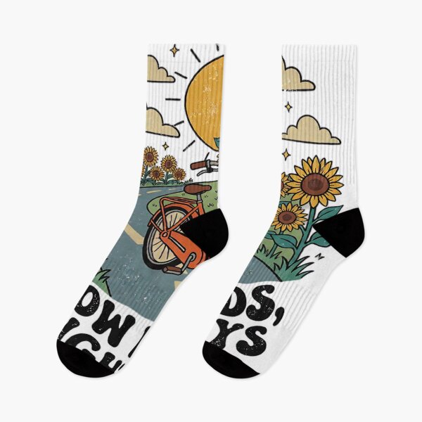 Item preview, Slow Roads Bright Days Retro Bicycle Sunflower Design designed and sold by cannsuh.