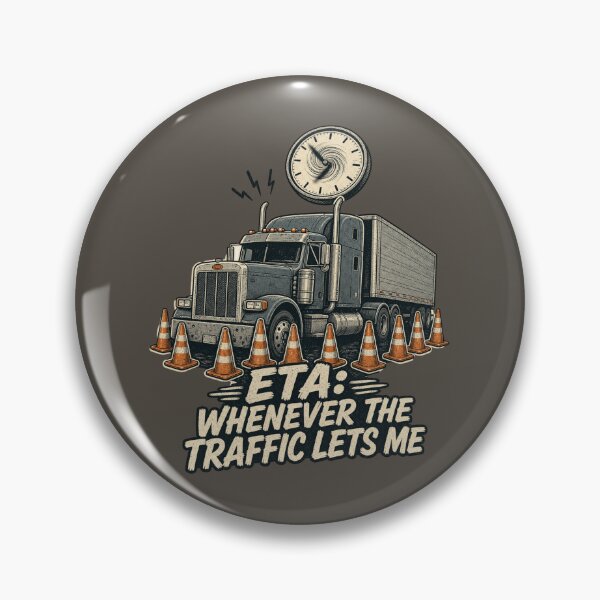 Artikelvorschau, ETA-Shirt „Wenn der Verkehr es zulässt“, lustiges LKW-Fahrer-T-Shirt, humorvolles LKW-Verkehrs-Shirt, Geschenk-Shirt für LKW-Fahrer, Vintage-Motiv für Sattelzüge entworfen und verkauft von TshirtsLabs.
