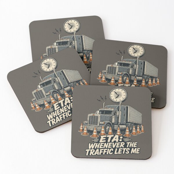 Item preview, ETA Whenever The Traffic Lets Me Shirt, Funny Truck Driver T-Shirt, Trucker Traffic Humor Tee, Trucker Gift Shirt, Vintage Semi Truck Graphic designed and sold by TshirtsLabs.