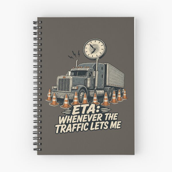Item preview, ETA Whenever The Traffic Lets Me Shirt, Funny Truck Driver T-Shirt, Trucker Traffic Humor Tee, Trucker Gift Shirt, Vintage Semi Truck Graphic designed and sold by TshirtsLabs.