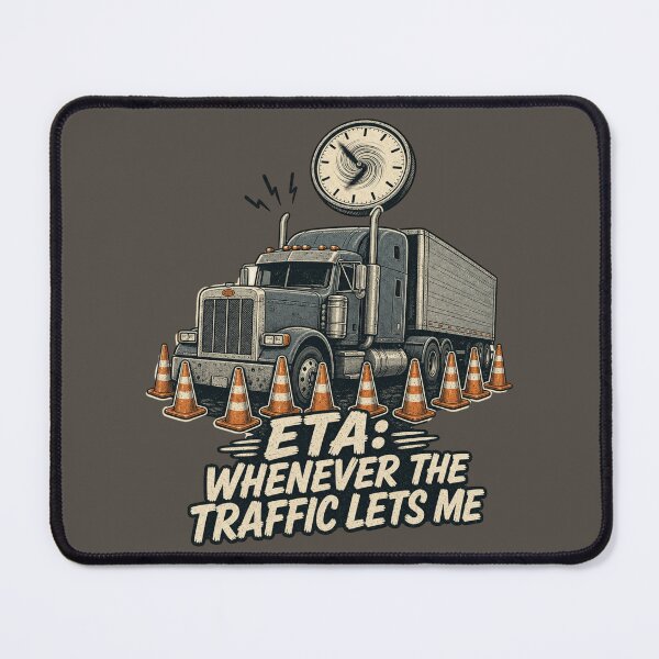 Item preview, ETA Whenever The Traffic Lets Me Shirt, Funny Truck Driver T-Shirt, Trucker Traffic Humor Tee, Trucker Gift Shirt, Vintage Semi Truck Graphic designed and sold by TshirtsLabs.