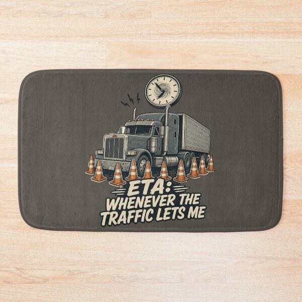 Item preview, ETA Whenever The Traffic Lets Me Shirt, Funny Truck Driver T-Shirt, Trucker Traffic Humor Tee, Trucker Gift Shirt, Vintage Semi Truck Graphic designed and sold by TshirtsLabs.