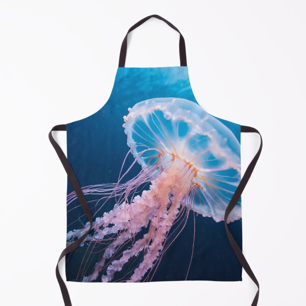 Aperçu de l'œuvre Des méduses aux couleurs éclatantes flottant gracieusement sous l'eau, illustrant le lien entre la nature et l'IA générative créée et vendue par homydesign.