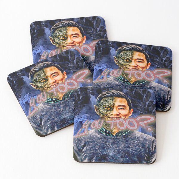 Item preview, "YOU TOO?" Reptilian Shapeshifter Portrait Art designed and sold by zenjiinspired.