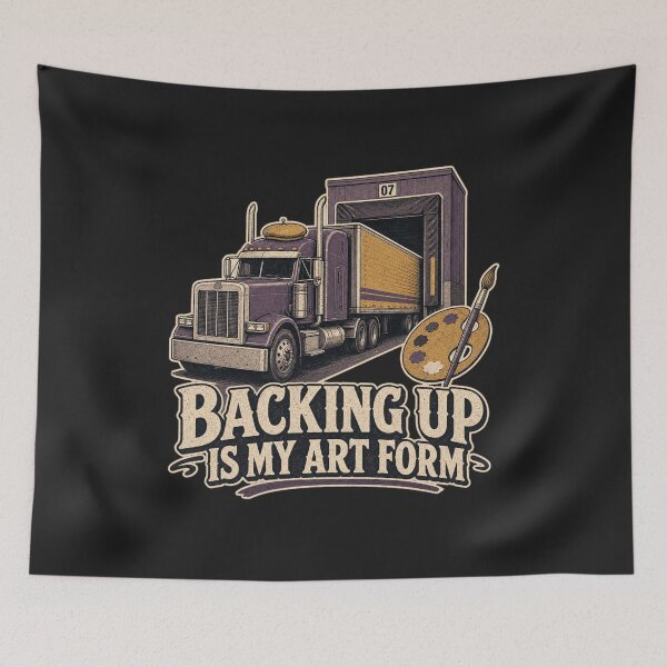 Item preview, Backing Up Is My Art Form Shirt, Funny Truck Driver T-Shirt, Trucker Skills Humor Tee, Trucker Gift Shirt, Vintage Loading Dock Graphic designed and sold by TshirtsLabs.