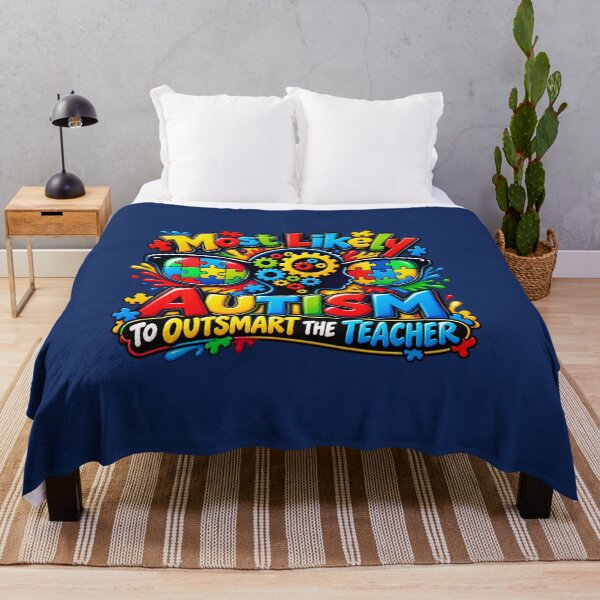 Item preview, Most Likely Autism to Outsmart the Teacher – Colorful Neurodiversity Design designed and sold by Grandman Goods.