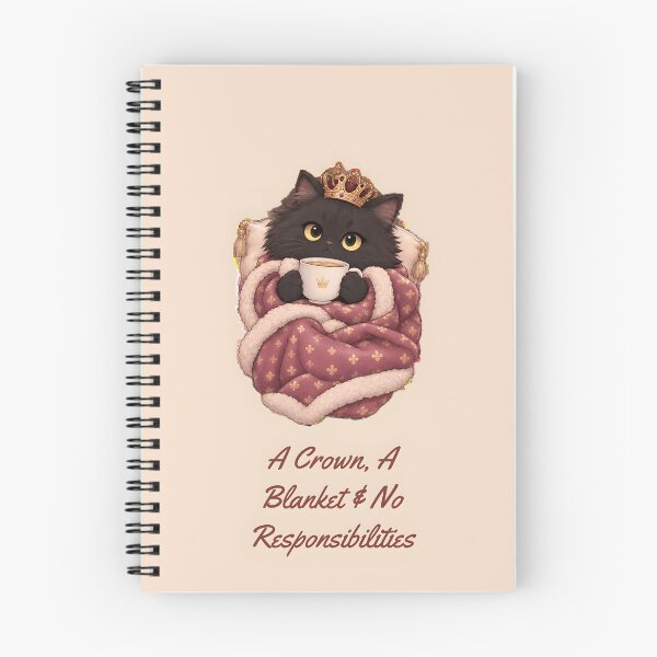 Item preview, Crowned & Cozy – Royal Cat with Tea Design designed and sold by KWW SHOP.