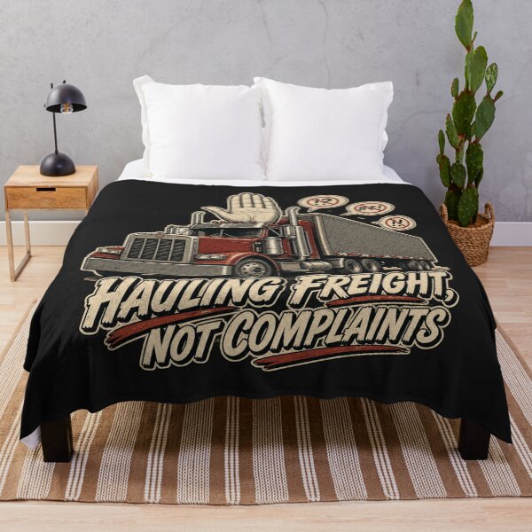 Artikelvorschau, „Fracht transportieren, nicht meckern“-Shirt, lustiges LKW-Fahrer-T-Shirt, humorvolles T-Shirt mit Trucker-Attitüde, Geschenk-Shirt für Trucker, Vintage-Motiv für Sattelzüge entworfen und verkauft von TshirtsLabs.