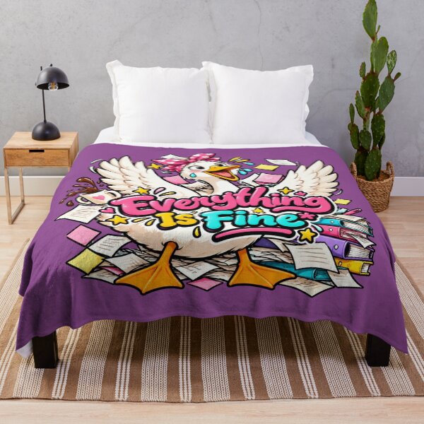 Item preview, Everything Is Fine Funny Chaotic Goose designed and sold by HANG ON STUDIO .