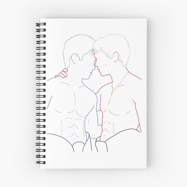 Item preview, Heated Rivalry Shane and Ilya Poster Line Art (w/freckles and mole) designed and sold by Elisa's Graph(ic) Designs.