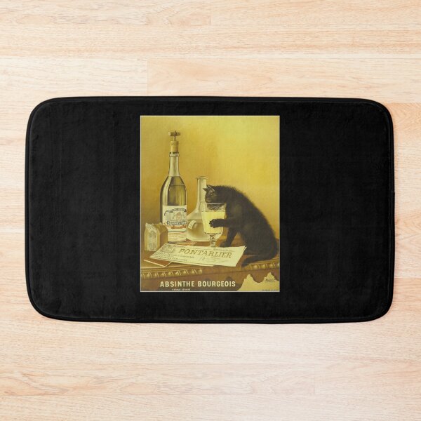Item preview, Vintage-Retro-French-Poster-Absinthe-Bourgeois-Black-Cat designed and sold by oretetz2.