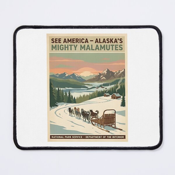 Item preview, Alaskan Malamute Sled Dog designed and sold by PictoVibe.