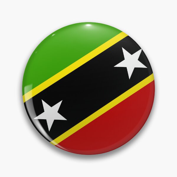 Item preview, Saint Kitts And Nevis Circle Flag KN designed and sold by shitpostee.