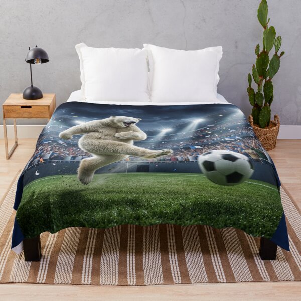 Item preview, Polar Bear Soccer Star designed and sold by Tridentulus.