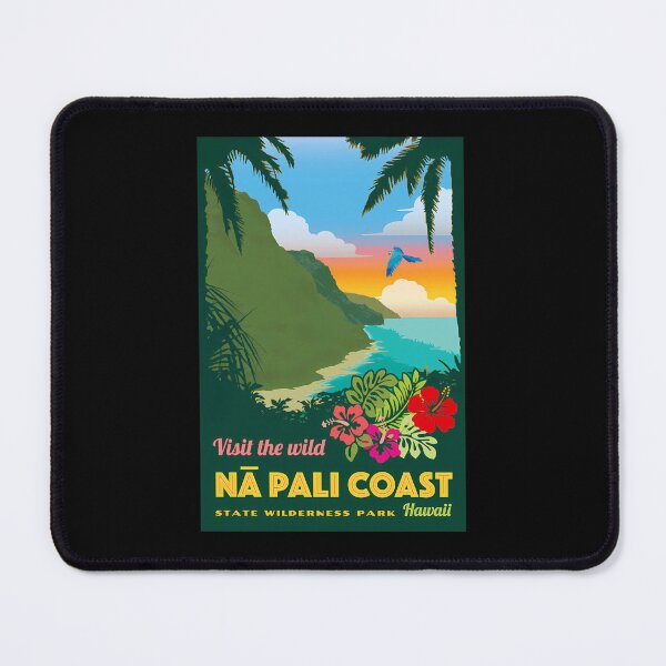 Item preview, Vintage-Style-Napali-Coast-Travel-Poster designed and sold by husonhinsonq.