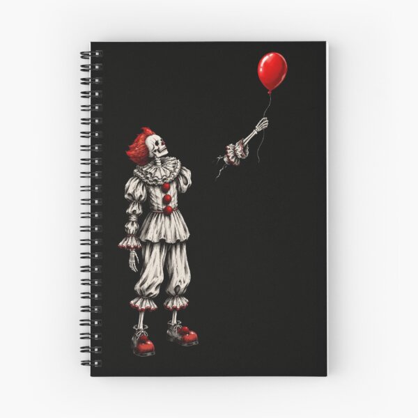 Item preview, Skeleton Clown with Red Balloon – Vintage Dark Horror Art designed and sold by Iceberg Comic Book Lounge.