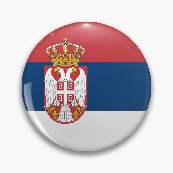 Item preview, Serbia Circle Flag RS designed and sold by shitpostee.