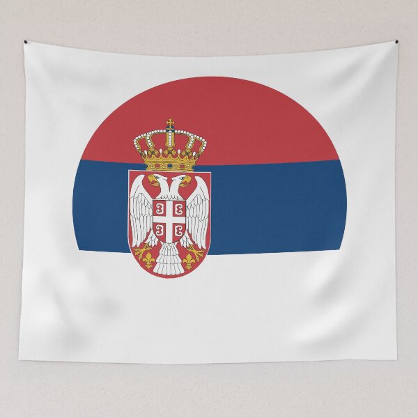 Aperçu de l'œuvre Drapeau circulaire de la Serbie RS créée et vendue par shitpostee.