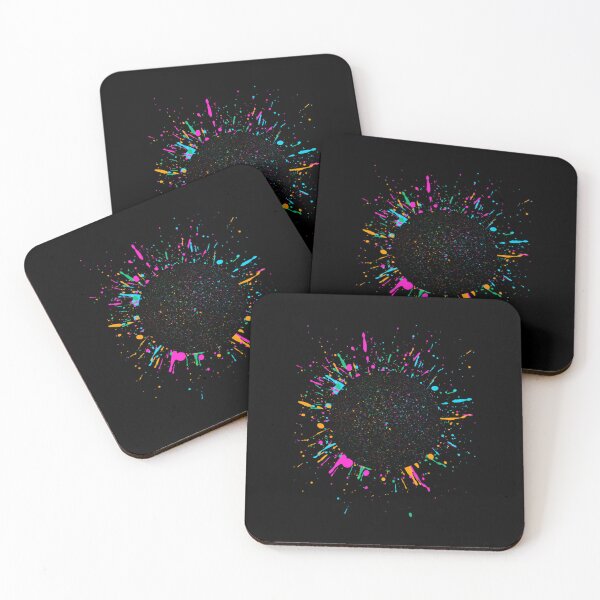 Item preview, Vibrant Rainbow Color Paint Splatter Circle designed and sold by JohanKastner48.