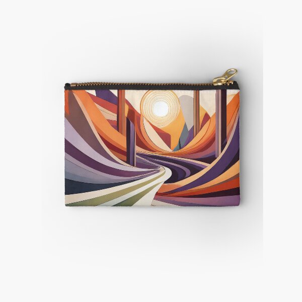 Item preview, A vibrant abstract landscape features swirling patterns and a central glowing orb designed and sold by homydesign.