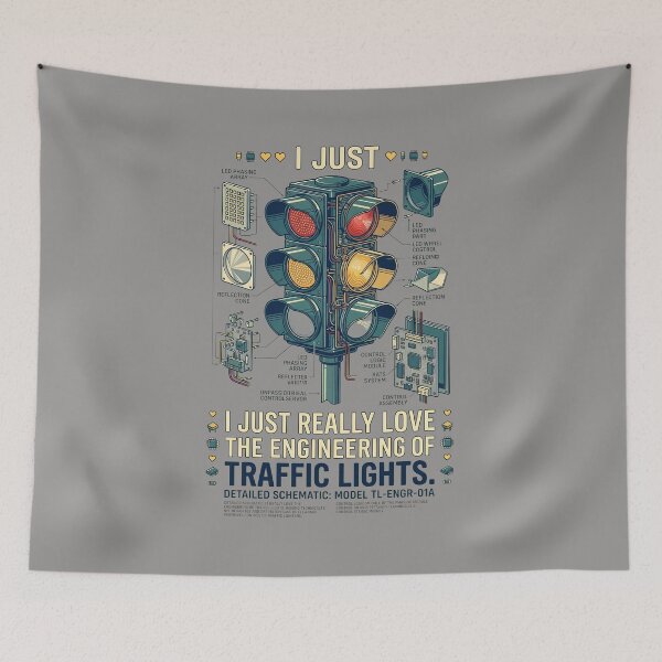 Item preview, I Just Really Love Traffic Lights Shirt-50 designed and sold by MariasTzanev.